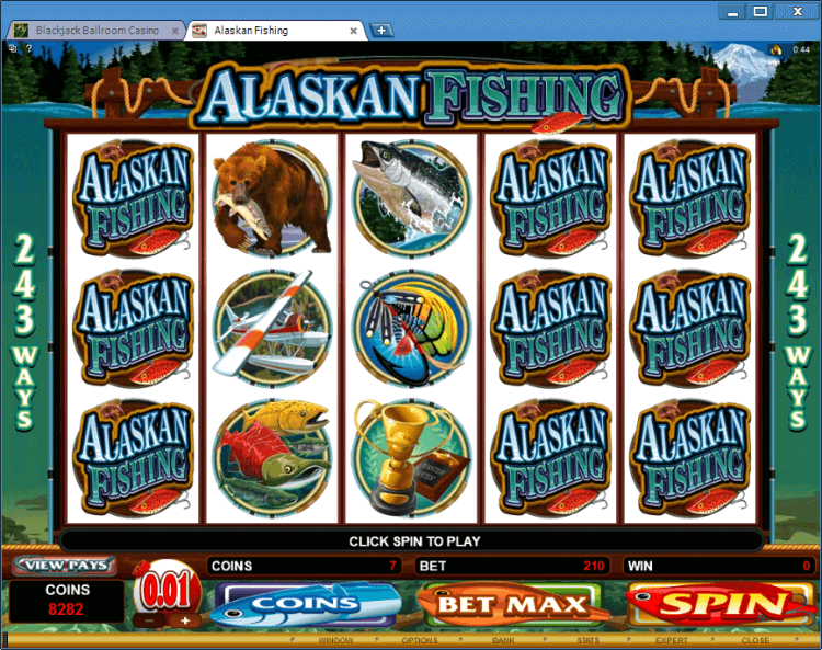 Alaskan Fishing BlackJack Ballroom online casino