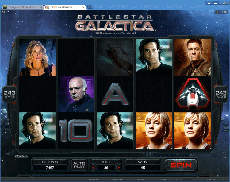 Battlestar Galactica BlackJack Ballroom online casino