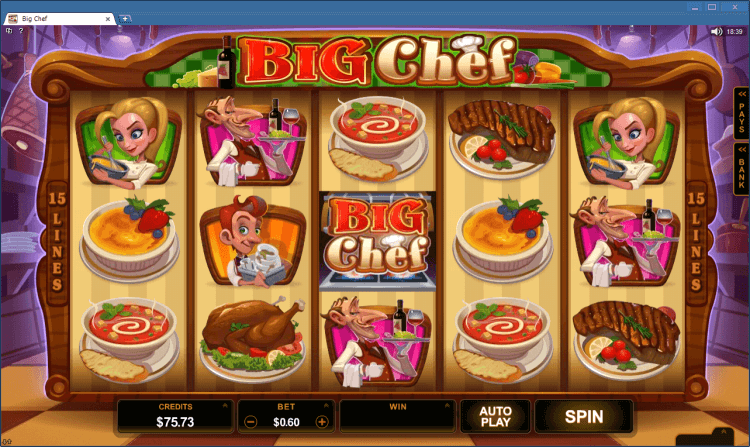 Big Chef bonus slot online casino Ballroom