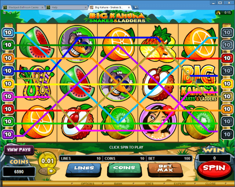 Big Kahuna &#8211; Snakes and Ladders bonus slot casino Ballroom