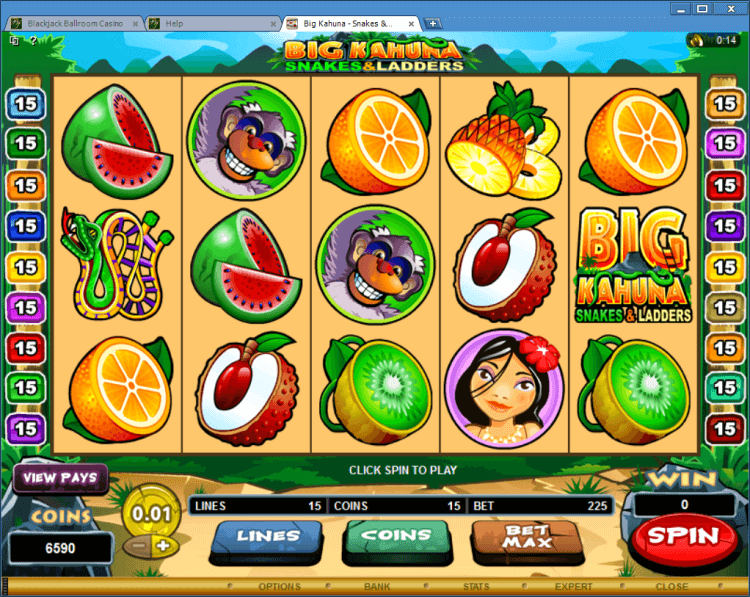 Big Kahuna &#8211; Snakes and Ladders bonus slot casino Ballroom