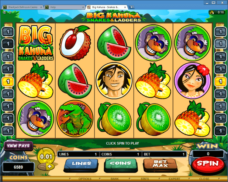 Big Kahuna &#8211; Snakes and Ladders bonus slot casino Ballroom