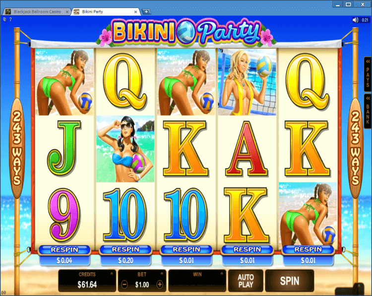 Bikini Party regular video slot online casino