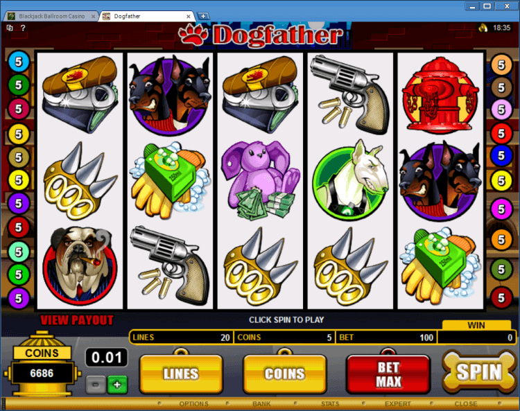 Bonus Slot DogFather online casino app BlackJack Ballroom