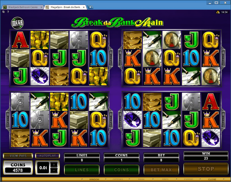 Break da Bank again Mega Spins BlackJack Ballroom online gambling casino