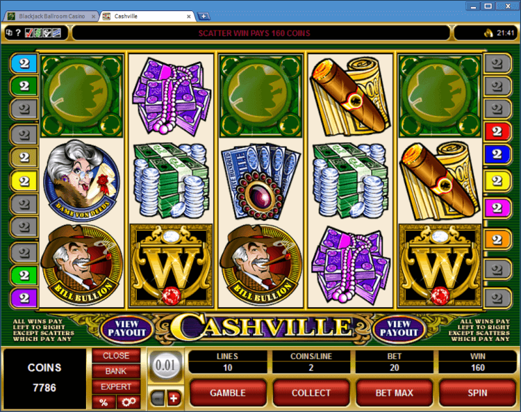 Cashville bonus slot BlackJack Ballroom online app casino