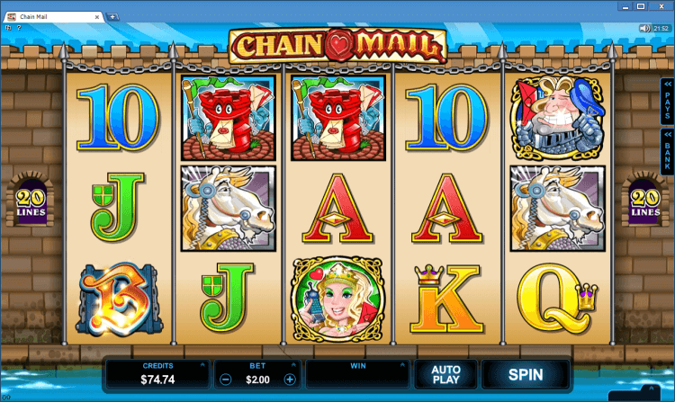 Chain Mail bonus slot BlackJack Ballroom online casino