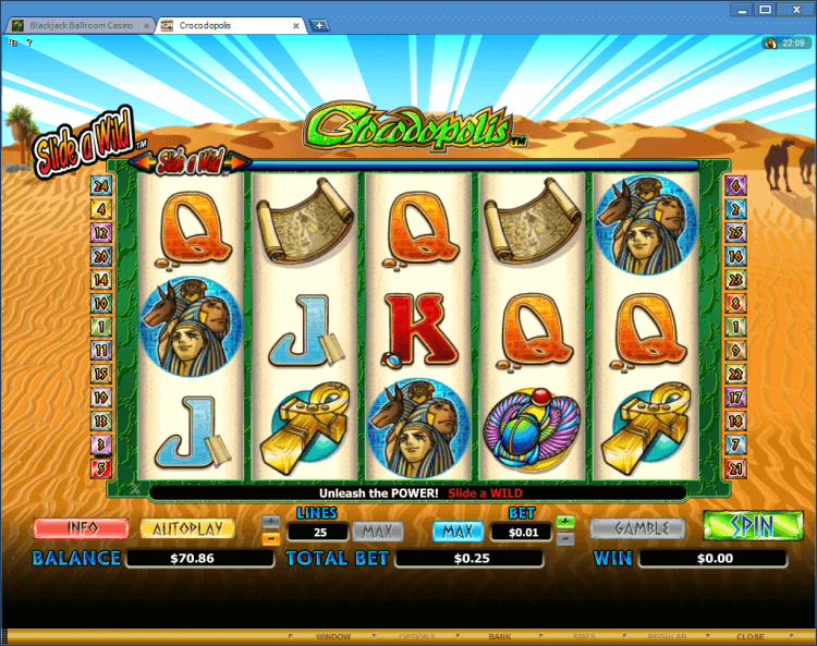 Crocodopolis regular video slot online casino application BlackJack Ballroom