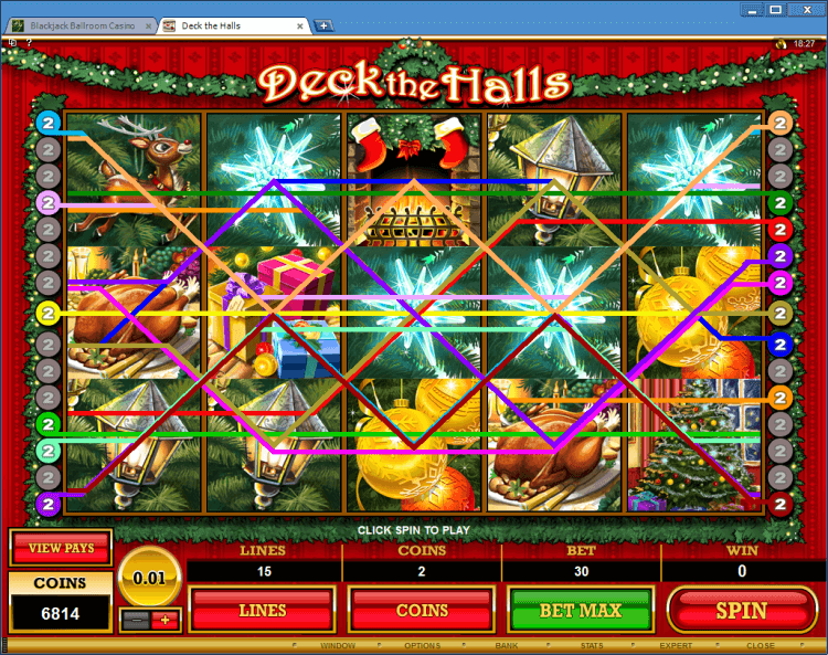 Deck the Halls application online casino BlackJack Ballroom