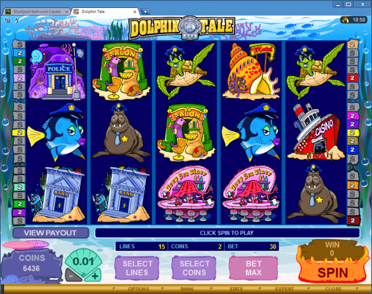 Dolphin Tale bonus slot BlackJack Ballroom online casino