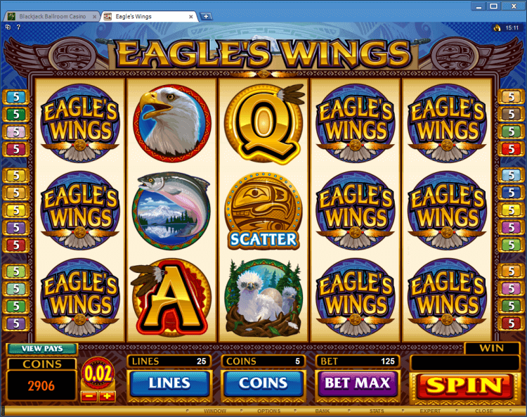 Eagles Wings bonus slot app online casino Blackjack Ballroom