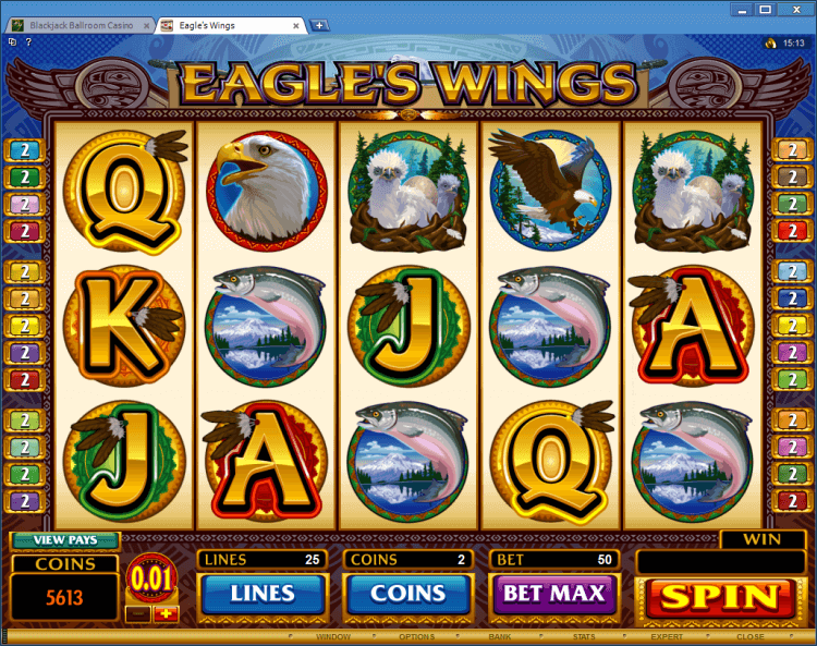 Eagles Wings bonus slot app online casino Blackjack Ballroom