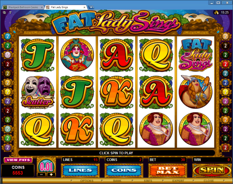 Fat Lady Sings bonus slot BlackJack Ballroom online casino app