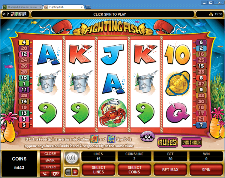 Fighting Fish bonus slot BlackJack Ballroom online casino app