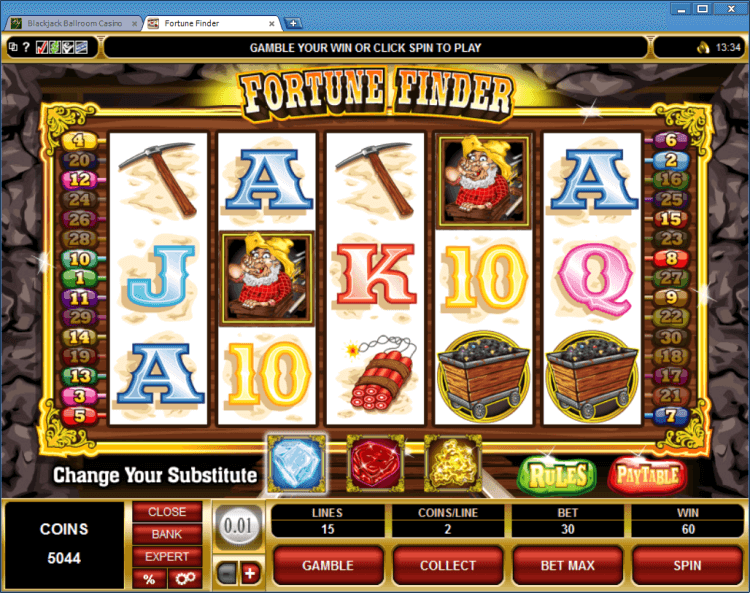 Fortune Finder regular video slot Ballroom BlackJack online casino app