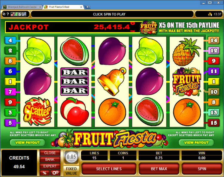 Fruit Fiesta progressive slot BlackJack Ballroom online casino app