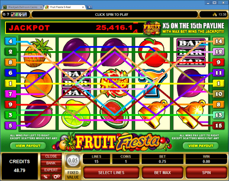 fruit fiesta 3 reel slot