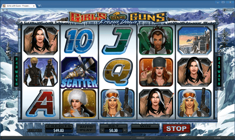 Girls with Guns &#8211; Frozen Dawn bonus slot BlackJack Ballroom