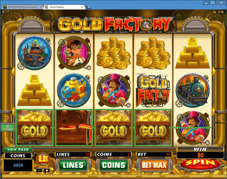 Gold Factory bonus slot BlackJack Ballroom online casino app