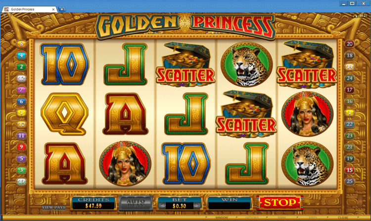 Golden Princess bonus slot BlackJack Ballroom online casino application