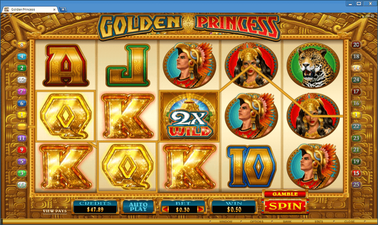 Golden Princess bonus slot BlackJack Ballroom online casino application