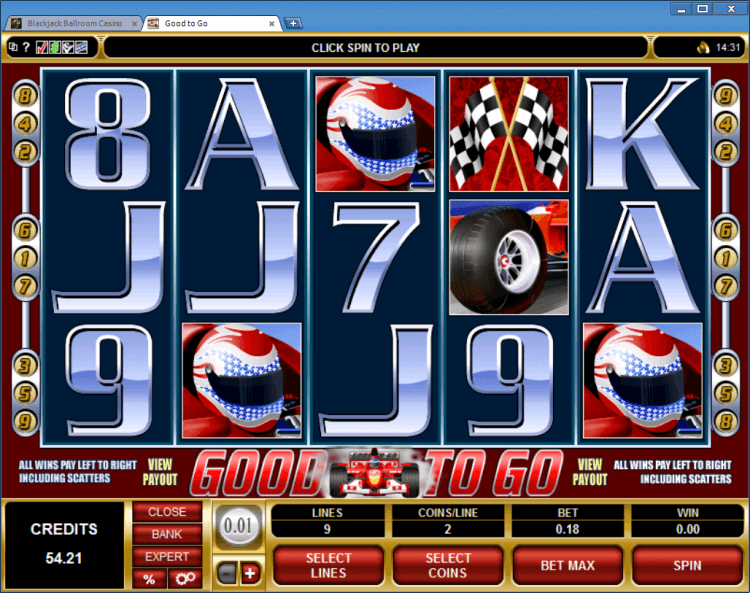 Good to Go regular video slot BlackJack Ballroom online casino