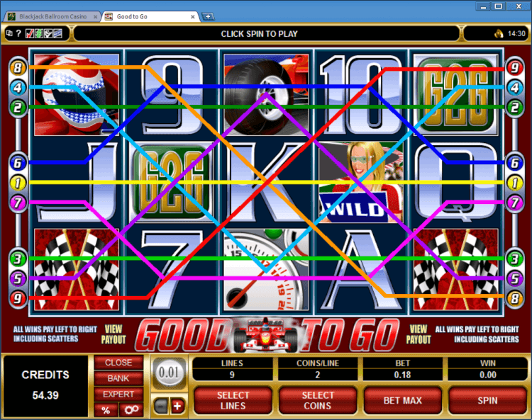 Good to Go regular video slot BlackJack Ballroom online casino