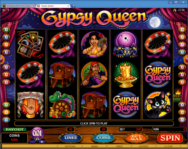 Gypsy Queen bonus slot online casino app BlackJack Ballroom