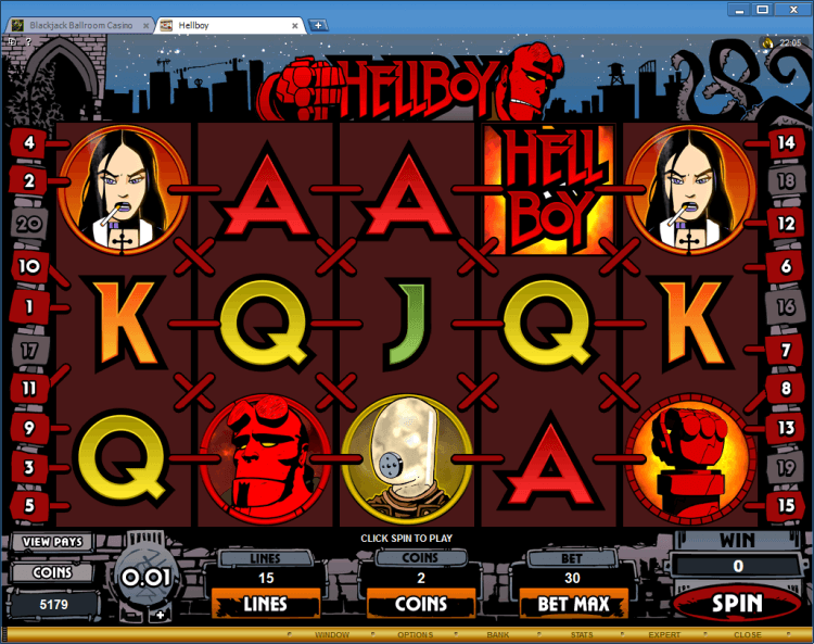 Hellboy bonus slot BlackJack Ballroom online casino