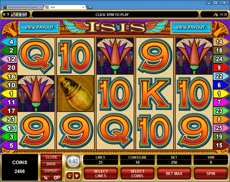 Isis regular video slot Ballroom BlackJack online casino app