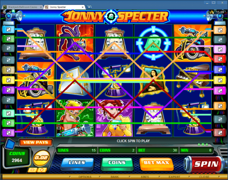 Jonny Specter bonus slot Black Jack Ballroom online casino app