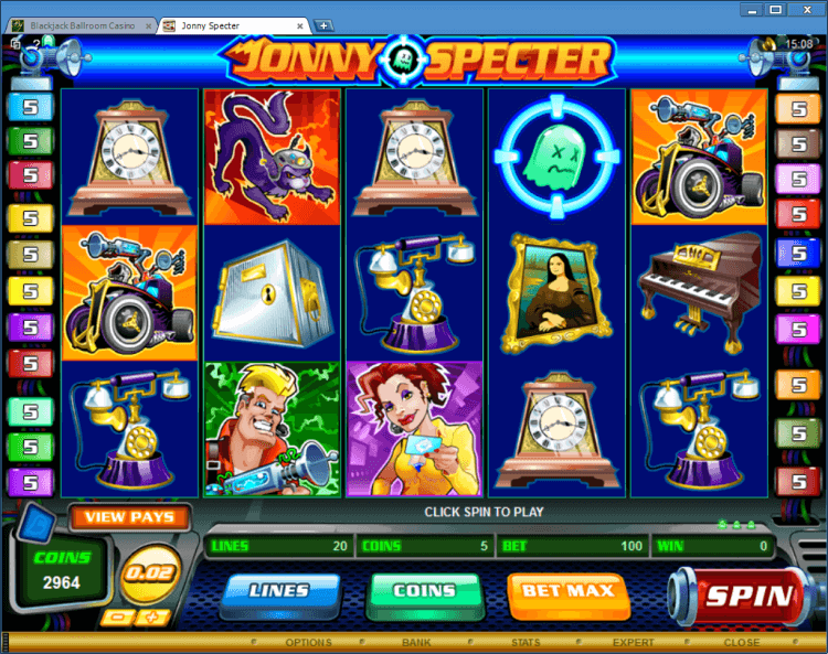 Jonny Specter bonus slot Black Jack Ballroom online casino app