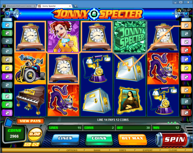 Jonny Specter bonus slot Black Jack Ballroom online casino app