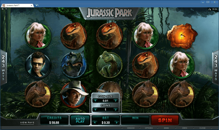 Jurassic Park bonus slot BlackJack Ballroom app casino online