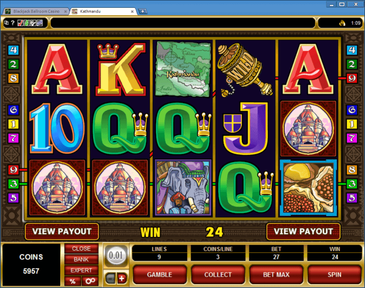 Kathmandu regular video slot BlackJack Ballroom online casino gambling application