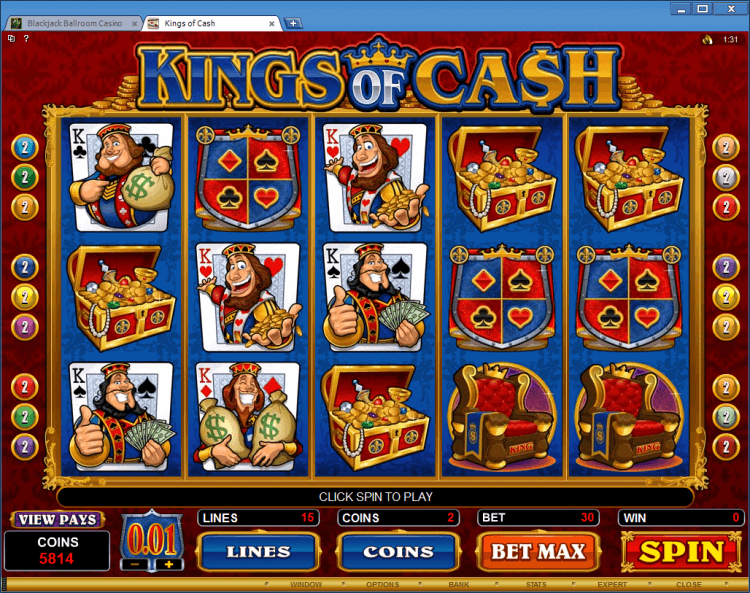 Kings of Cash bonus slot BlackJack Ballroom online casino