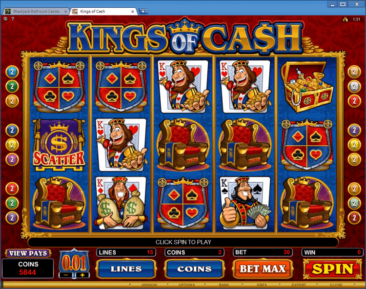 Kings of Cash bonus slot BlackJack Ballroom online casino