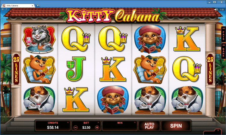 Kitty Kabana bonus slot Black Jack Ballroom online gambling casino