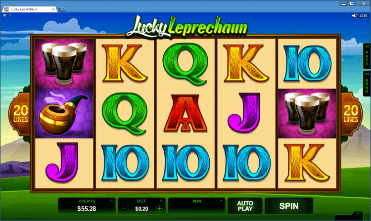 Lucky Leprechaun bonus slot BlackJack Ballroom online casino gambling