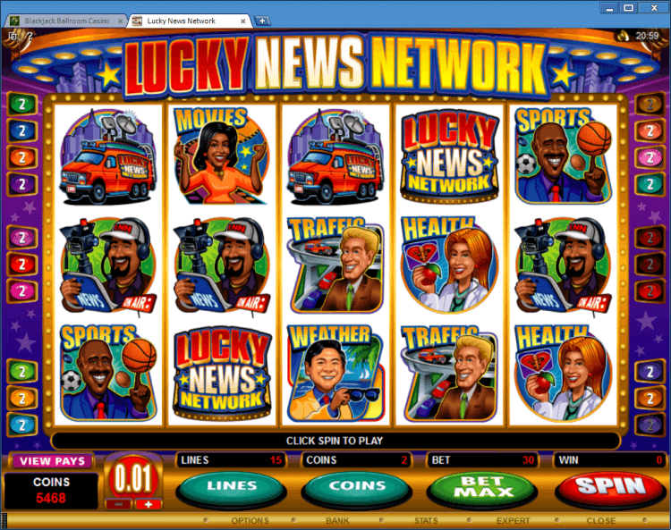 Lucky News Network bonus slot BlackJack Ballroom online casino application