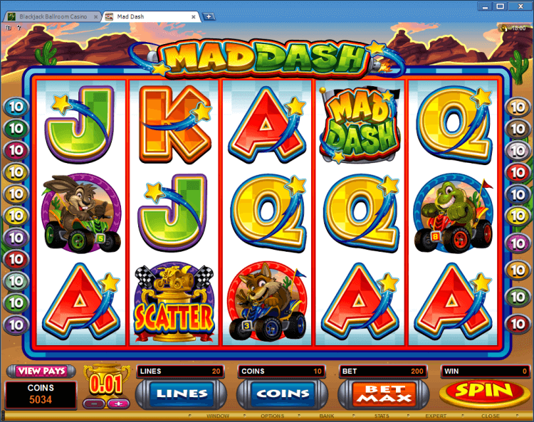 Mad Dash bonus slot BlackJack Ballroom online gambling casino app