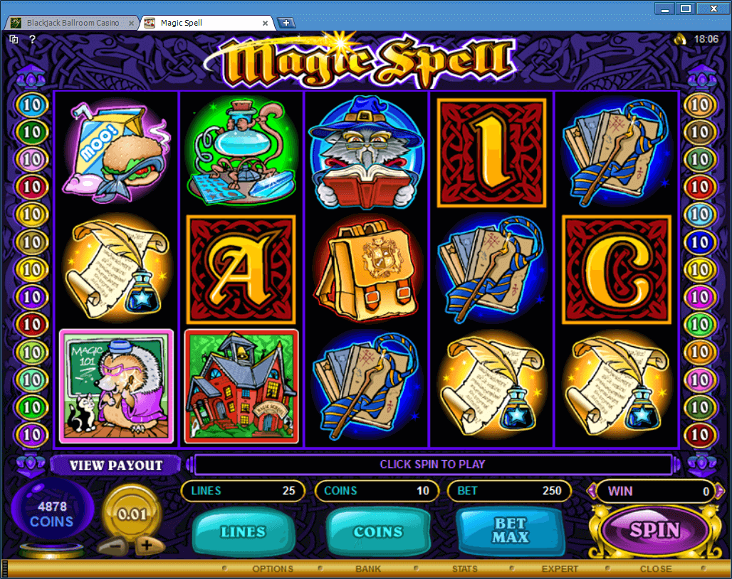 Play break the spell slot machine