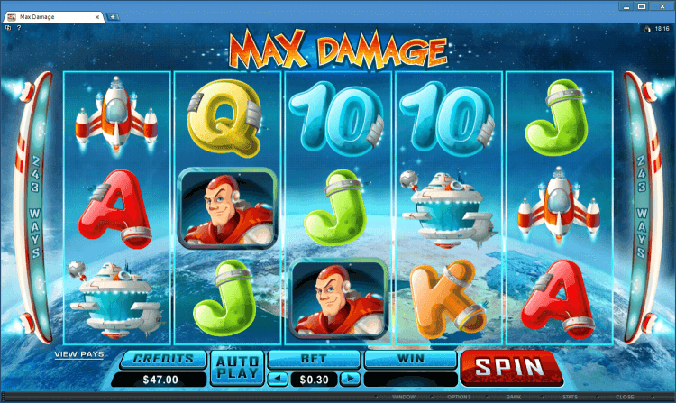 Max Damage bonus slot BlackJack Ballroom online casino gambling