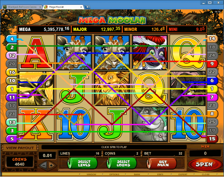 casino rewards mega moolah