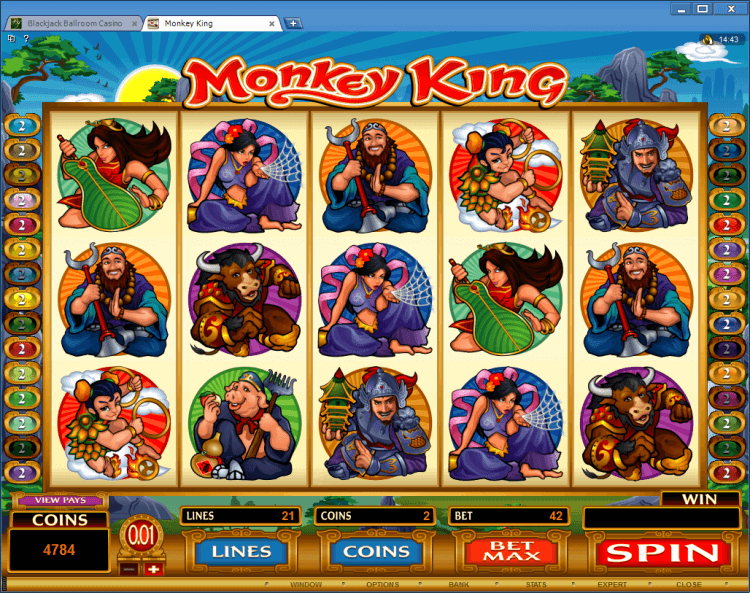 Monkey King bonus slot BlackJack Ballroom online gambling casino app