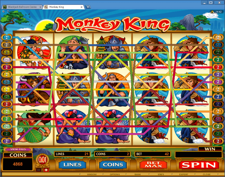 Monkey King bonus slot BlackJack Ballroom online gambling casino app