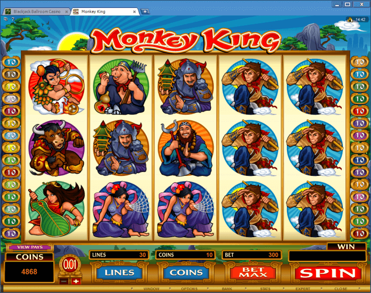 Monkey King bonus slot BlackJack Ballroom online gambling casino app