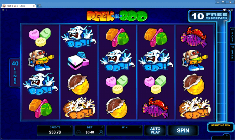 Peek-a-Boo 5 reel bonus slot BlackJack Ballroom online casino app