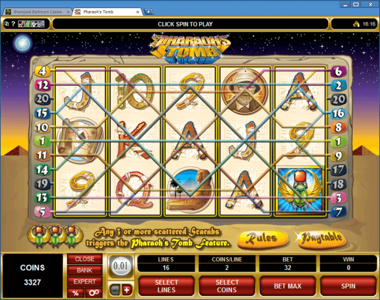 Pharaoh&#8217;s Tomb bonus slot BlackJack Ballroom online casino app