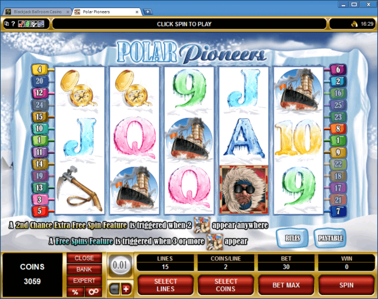 Polar Pioneers bonus slot BlackJack Ballroom online casino app